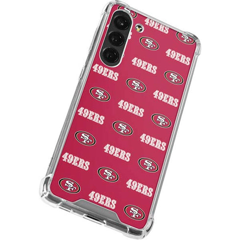 NFL San Francisco 49ers Blitz Series Galaxy S24 FE Clear Case